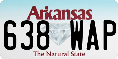 AR license plate 638WAP