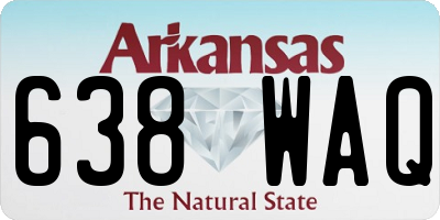 AR license plate 638WAQ