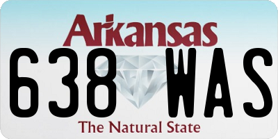 AR license plate 638WAS