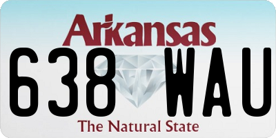AR license plate 638WAU