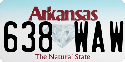 AR license plate 638WAW