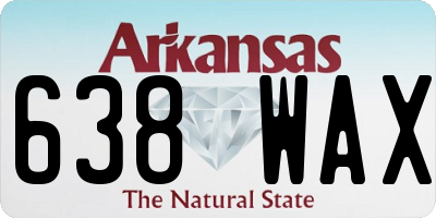 AR license plate 638WAX