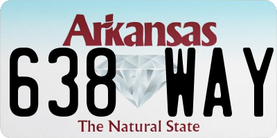 AR license plate 638WAY