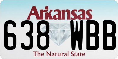 AR license plate 638WBB