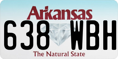 AR license plate 638WBH