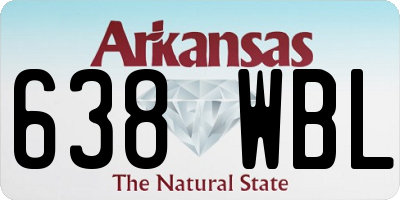 AR license plate 638WBL