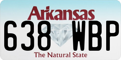 AR license plate 638WBP