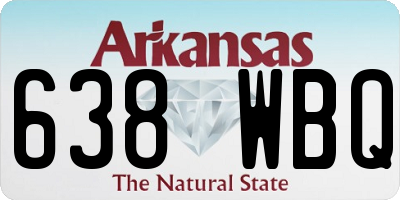 AR license plate 638WBQ