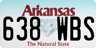 AR license plate 638WBS