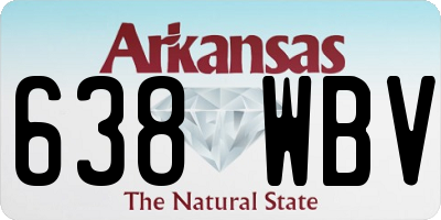 AR license plate 638WBV
