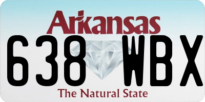 AR license plate 638WBX