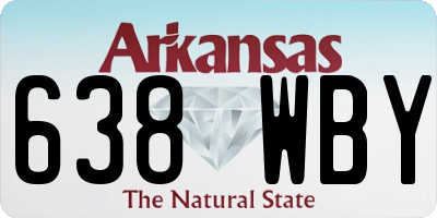 AR license plate 638WBY