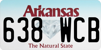 AR license plate 638WCB