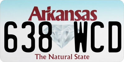 AR license plate 638WCD