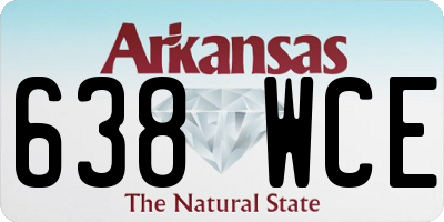 AR license plate 638WCE
