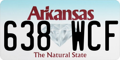 AR license plate 638WCF