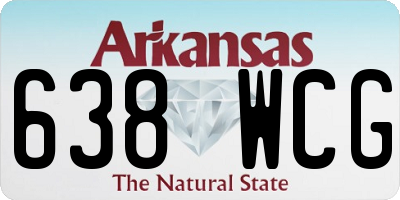 AR license plate 638WCG