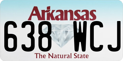 AR license plate 638WCJ