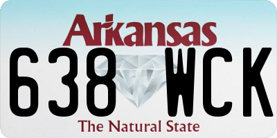 AR license plate 638WCK