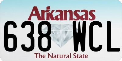 AR license plate 638WCL