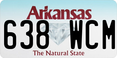 AR license plate 638WCM