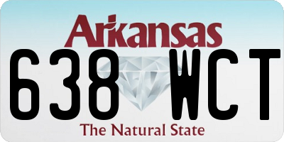 AR license plate 638WCT