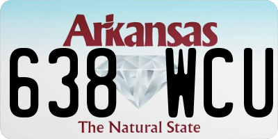 AR license plate 638WCU