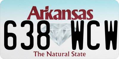 AR license plate 638WCW