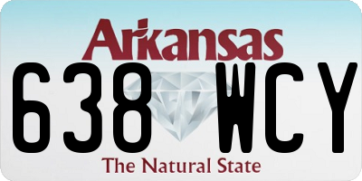 AR license plate 638WCY
