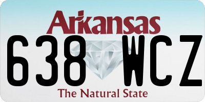 AR license plate 638WCZ