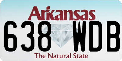 AR license plate 638WDB