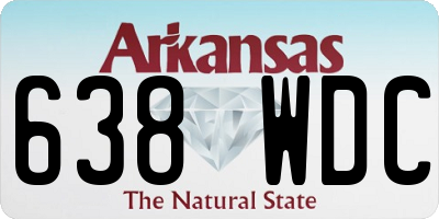 AR license plate 638WDC