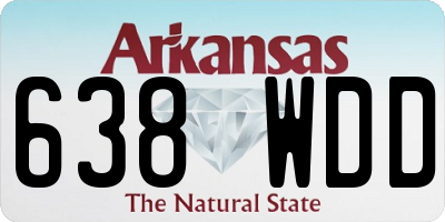 AR license plate 638WDD