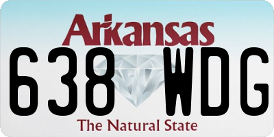 AR license plate 638WDG