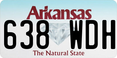 AR license plate 638WDH