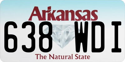 AR license plate 638WDI