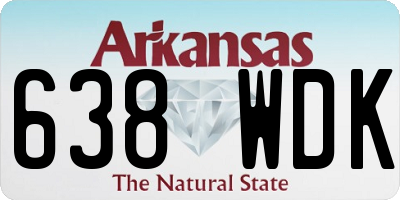 AR license plate 638WDK