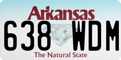AR license plate 638WDM