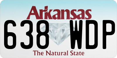 AR license plate 638WDP