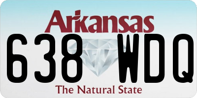AR license plate 638WDQ