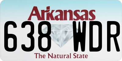 AR license plate 638WDR