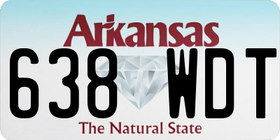 AR license plate 638WDT