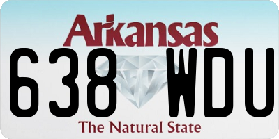 AR license plate 638WDU