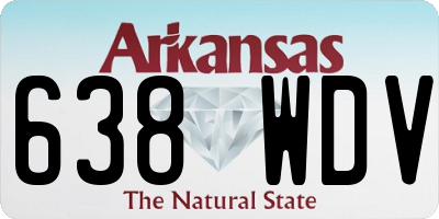 AR license plate 638WDV