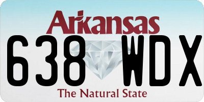 AR license plate 638WDX