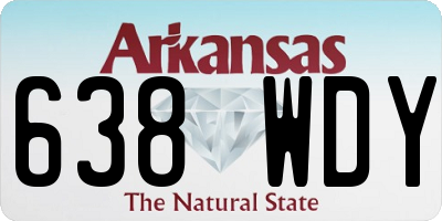 AR license plate 638WDY