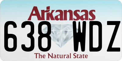 AR license plate 638WDZ