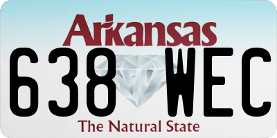 AR license plate 638WEC