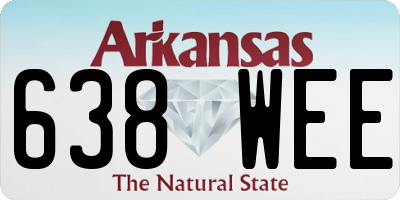 AR license plate 638WEE