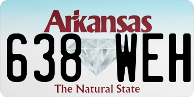 AR license plate 638WEH